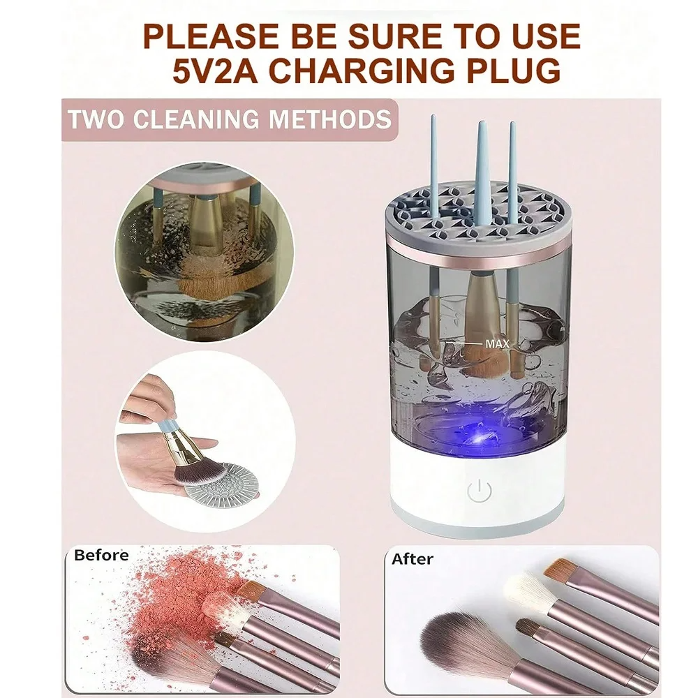 Automatic Brush Cleaner Electric Makeup Brush Cleaning Machine Fast